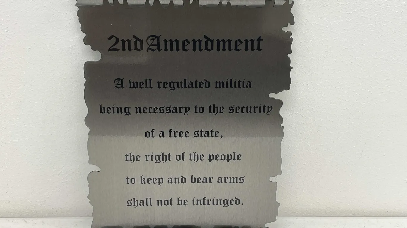 Metal Script of The Declaration of Independence