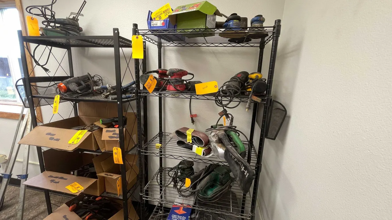 (2) Metal Racks