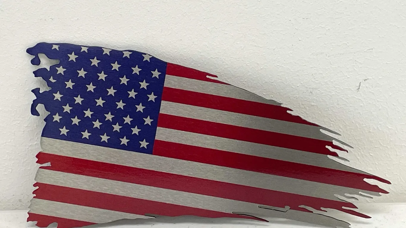 Sheet Metal American Flag
