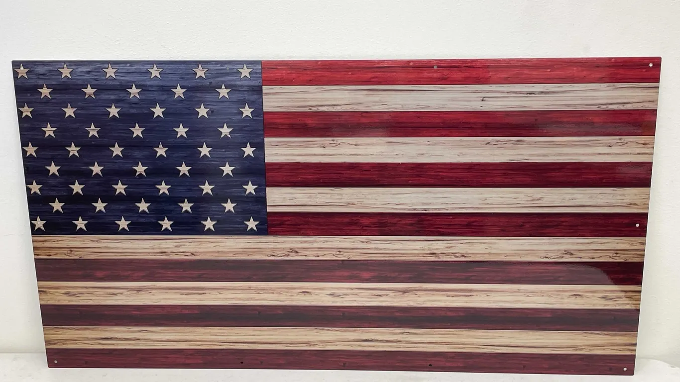 Sheet Metal American Flag