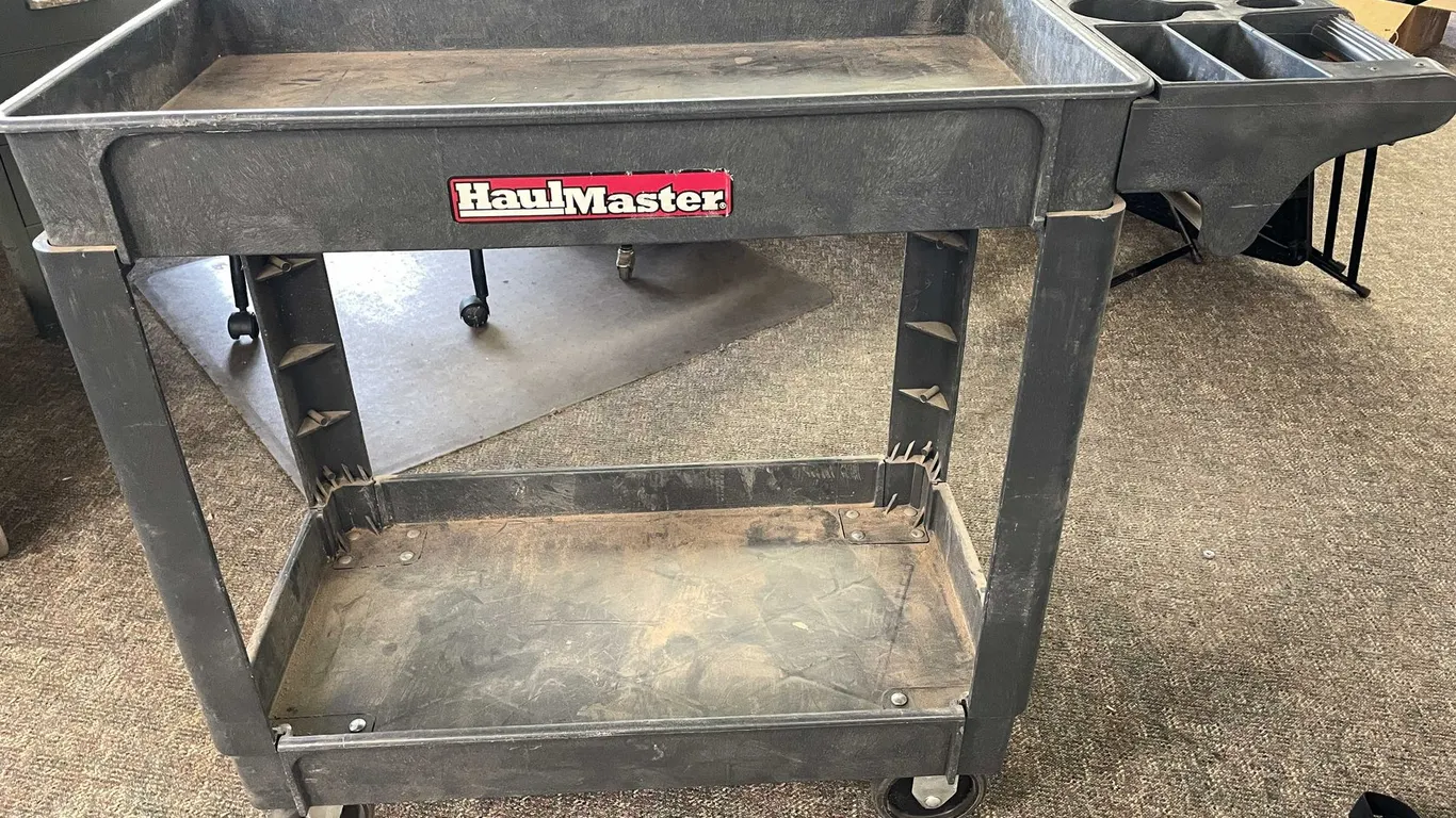 Haul Master Poly Rolling Cart
