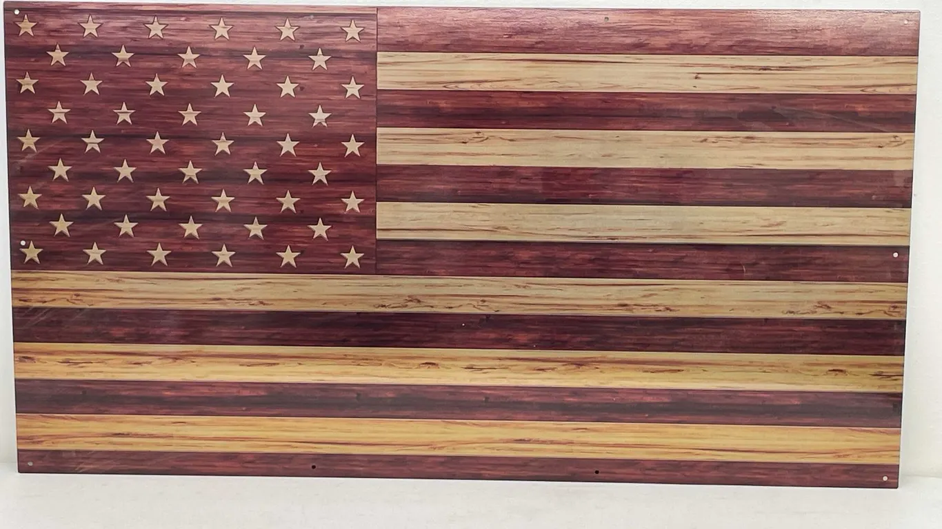 Sheet Metal American Flag