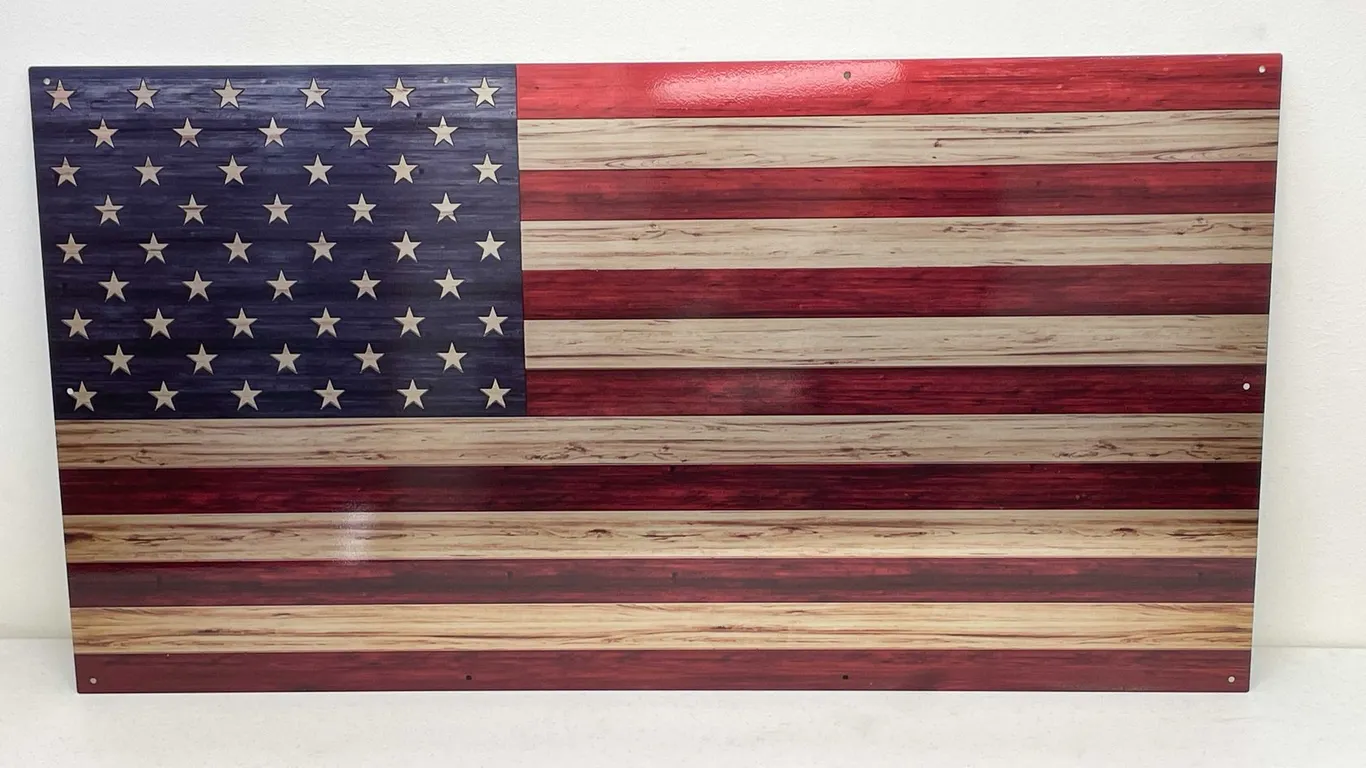 Sheet Metal American Flag