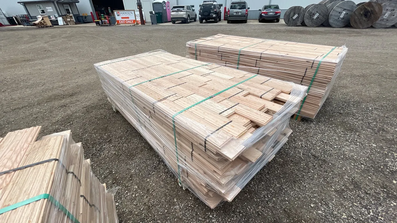 693 Square Feet of 4" Red Oak Flooring
