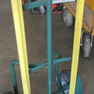 Metal Hand Truck with Pneumatic Wheels and Safety Handle