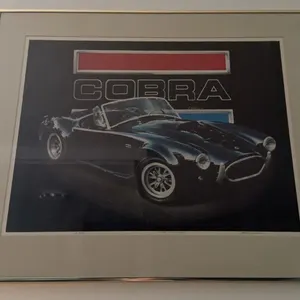Framed Print 'The First One' Shelby Cobra by Tim Williams, 91/353