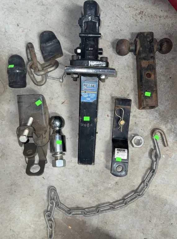 Trailer Hitch Parts Including Reese Dual Ball Mount