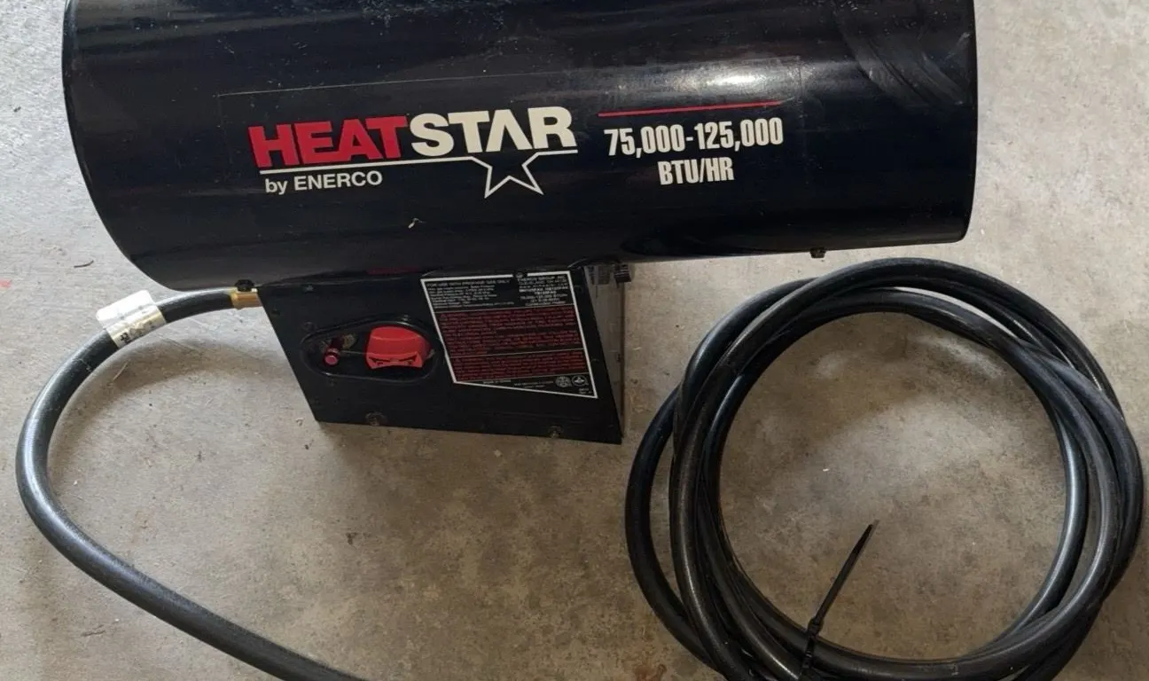 Heat Star by Enerco Propane Forced Air Heater 75,000–125,000 BTU