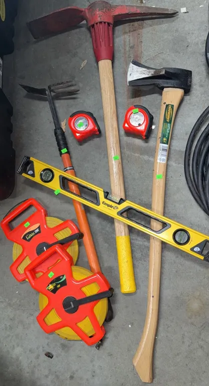 Measuring Tools and Hand Tools Including Lufkin, Empire