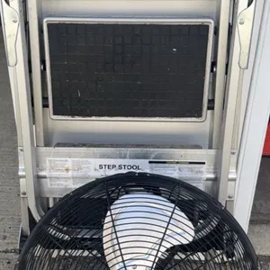 Sunbeam Floor Fan and Aluminum Folding Step Stool