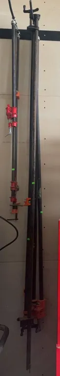 Five Heavy-Duty Metal Pipe Clamps for Woodworking