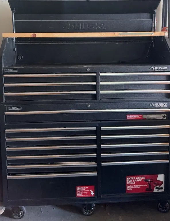 Husky Limited Edition 15-Drawer Rolling Tool Chest with Contents
