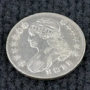 1811 Cap Bust Lettered Edge 50 Cent Coin, Philadelphia Mint