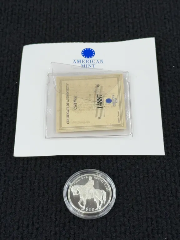 2000 Republic of Liberia Civil War $10 Silver Coin, American Mint