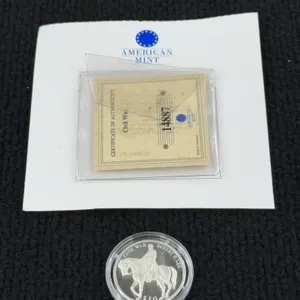 2000 Republic of Liberia Civil War $10 Silver Coin, American Mint