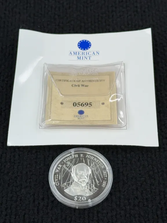 2000 Republic of Liberia Civil War, $20 Silver Coin, American Mint