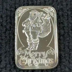 Merry Christmas 1 Oz. Silver Bar