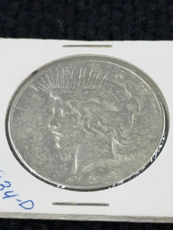 1934 Peace Silver Dollar, Denver Mint