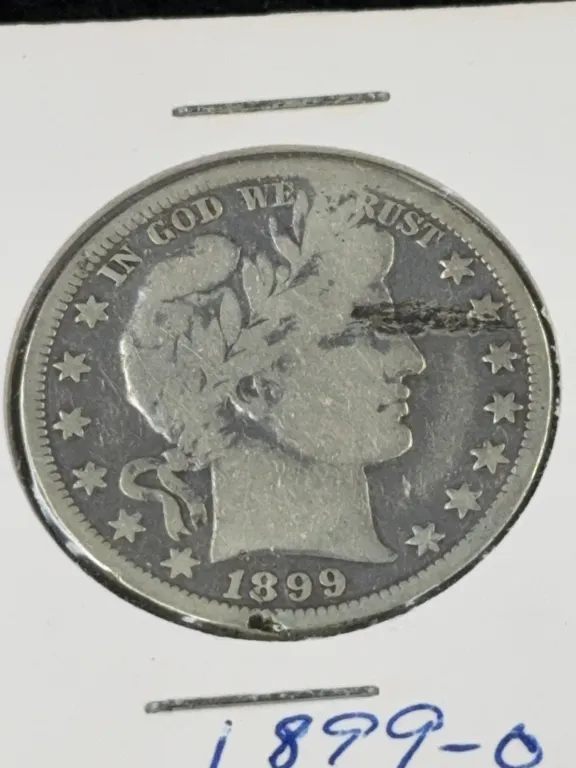 1899 Barber Silver Half Dollar, New Orleans Mint