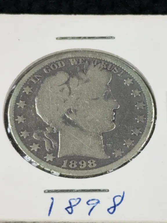1898 Barber Silver Half Dollar, Philadelphia Mint