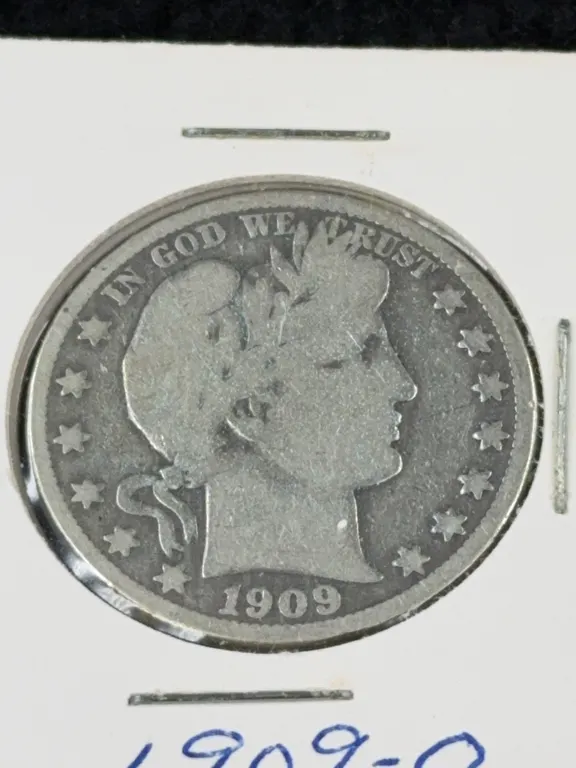 1909 Barber Silver Half Dollar, New Orleans Mint