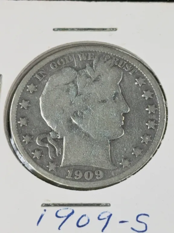 1909 Barber Silver Half Dollar, San Francisco Mint