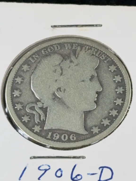 1906 Barber Silver Half Dollar, Denver Mint
