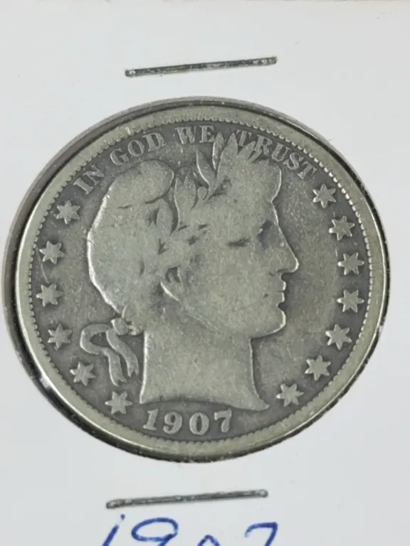 1907 Barber Silver Half Dollar, Philadelphia Mint