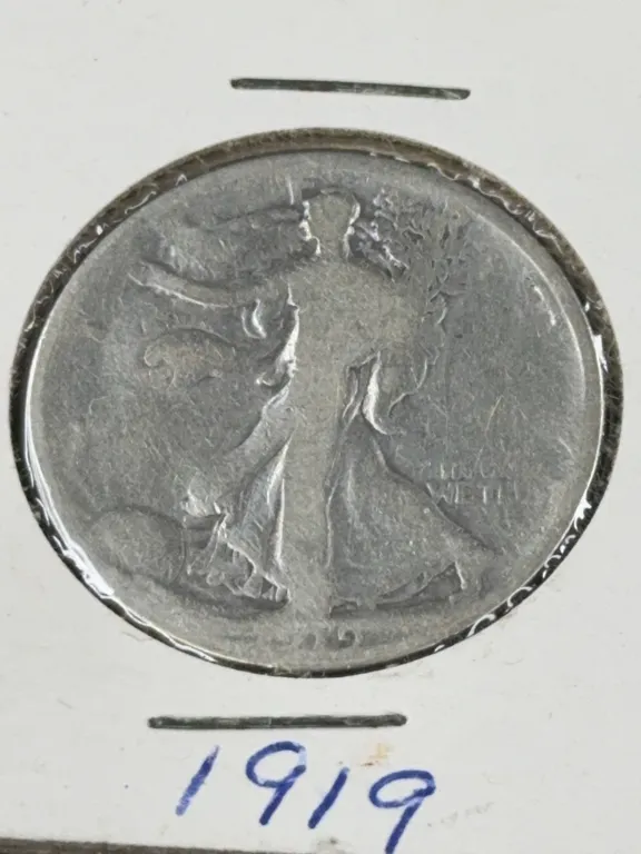 1919 Walking Liberty Silver Half Dollar, Philadelphia Mint