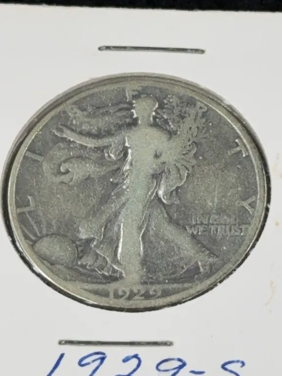 1929 Walking Liberty Silver Half Dollar, San Francisco Mint