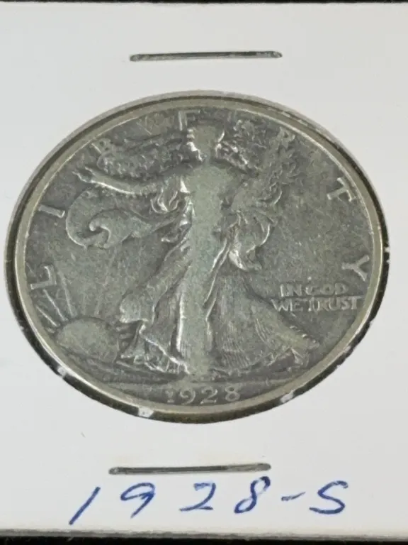 1928 Walking Liberty Silver Half Dollar, San Francisco Mint
