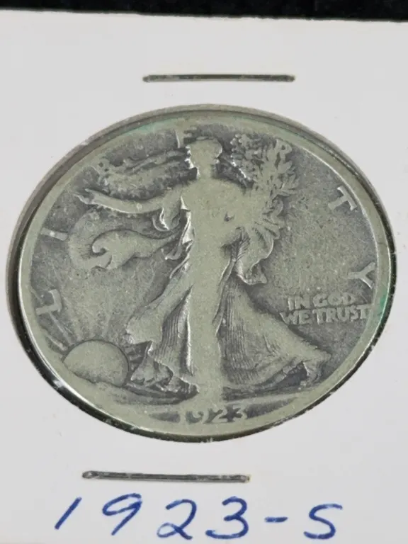 1923 Walking Liberty Silver Half Dollar, San Francisco Mint