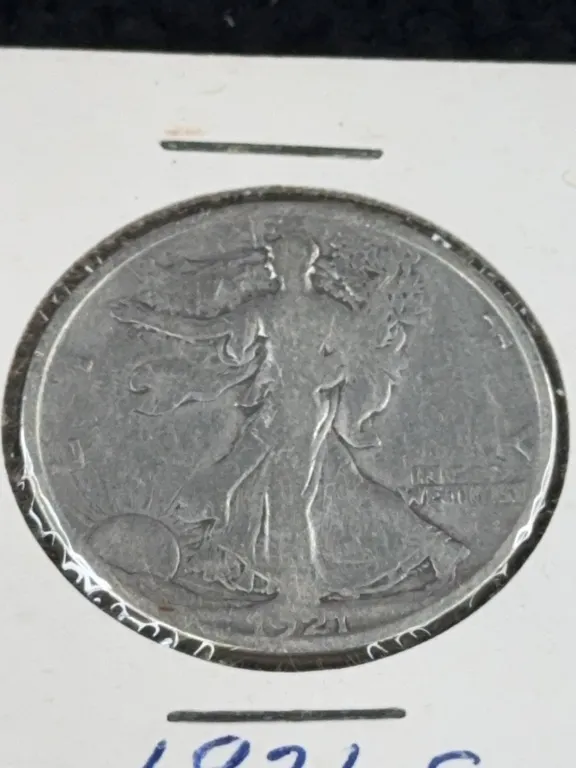 1921 Walking Liberty Silver Half Dollar, San Francisco Mint