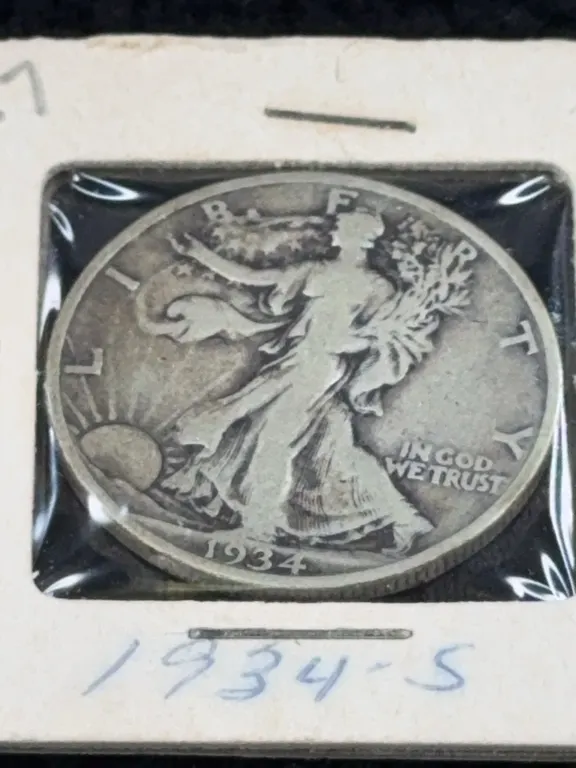1934 Walking Liberty Silver Half Dollar, San Francisco Mint