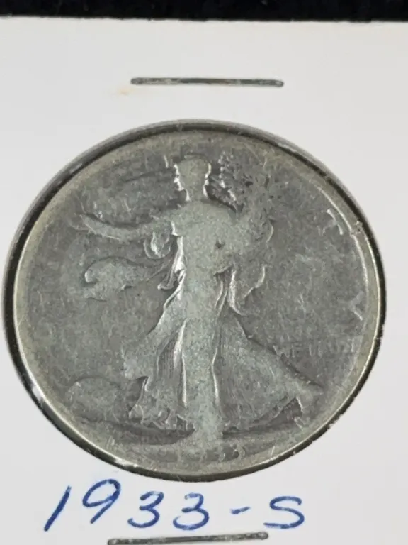 1933 Walking Liberty Silver Half Dollar, San Francisco Mint