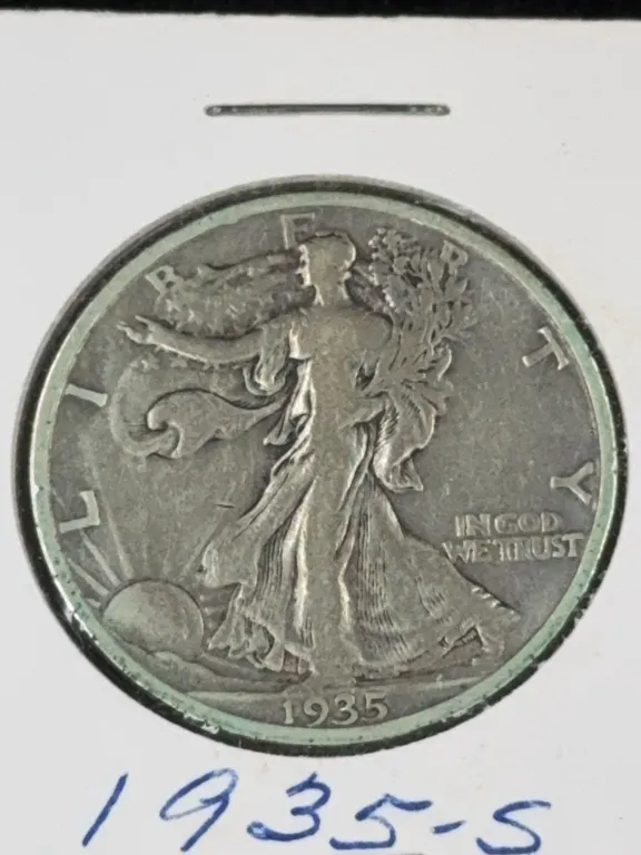 1935 Walking Liberty Silver Half Dollar, San Francisco Mint