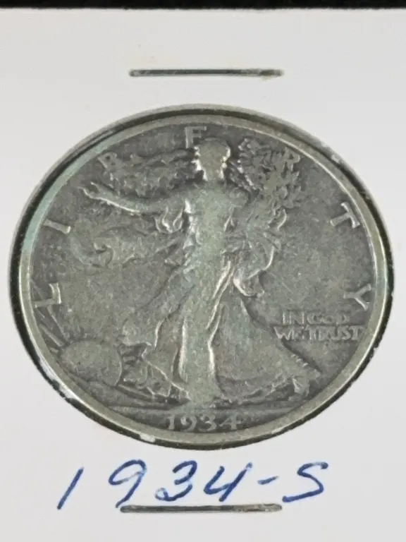 1934 Walking Liberty Silver Half Dollar, San Francisco Mint