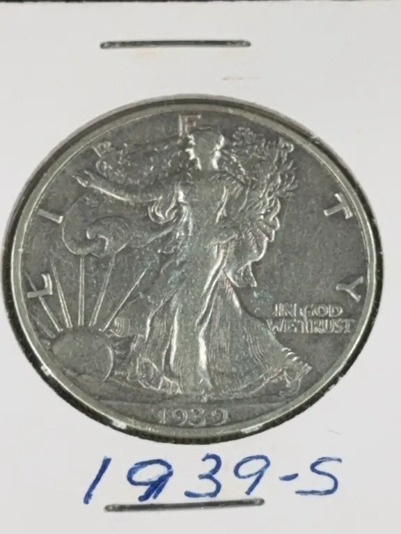 1939 Walking Liberty Silver Half Dollar, San Francisco Mint