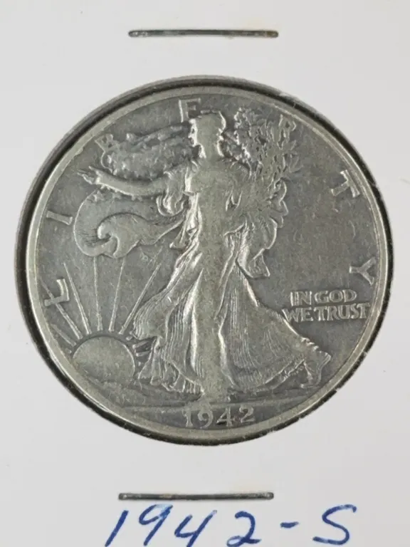 1942 Walking Liberty Silver Dollar, San Francisco Mint