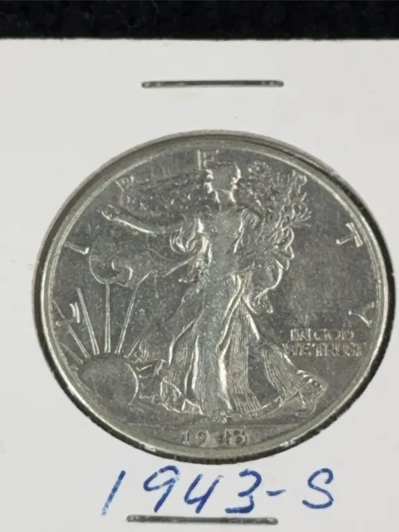 1943 Walking Liberty Silver Half Dollar, San Francisco Mint