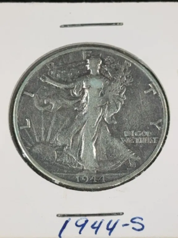 1944 Walking Liberty Silver Half Dollar, San Francisco Mint