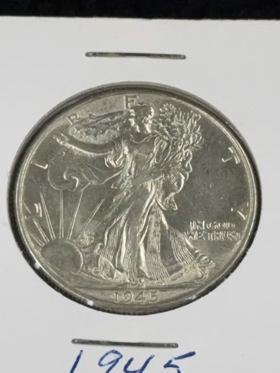 1945 Walking Liberty Silver Half Dollar, Philadelphia Mint