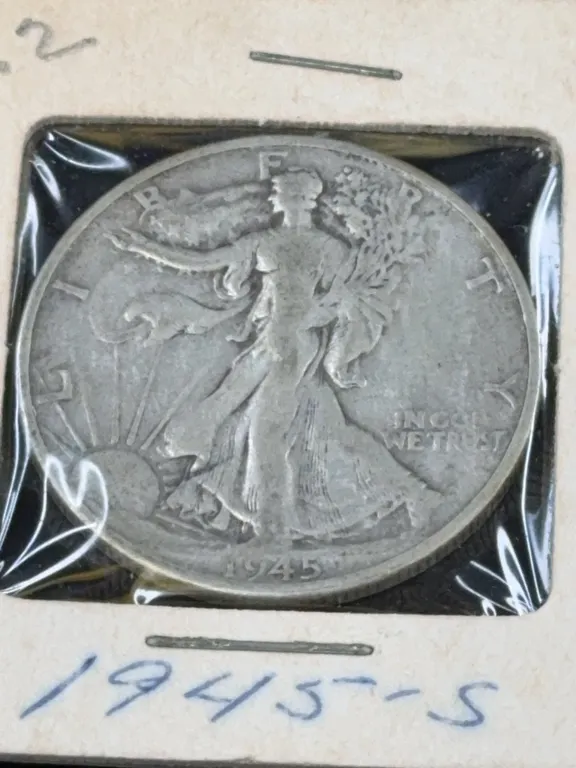 1945 Walking Liberty Silver Half Dollar, San Francisco Mint