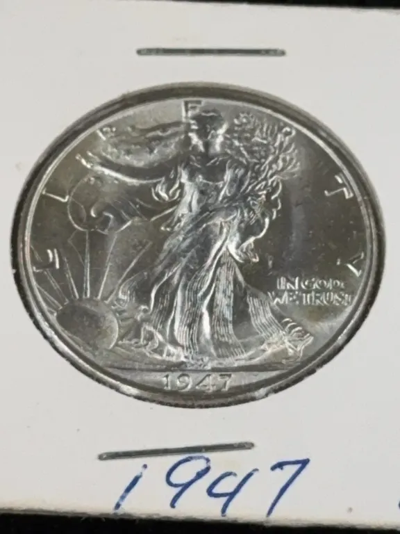 1947 Walking Liberty Silver Half Dollar, Philadelphia Mint