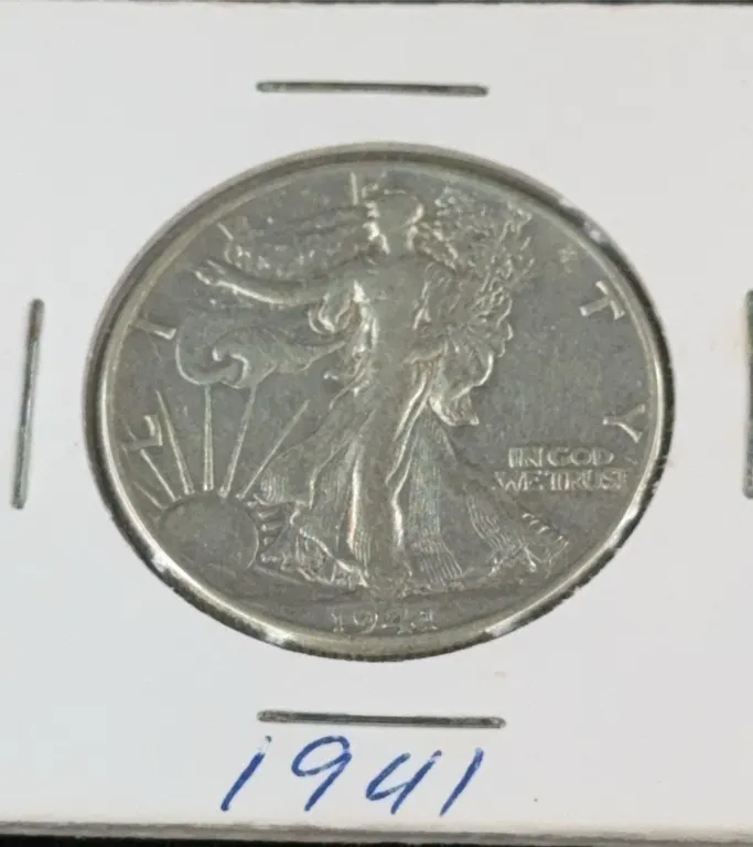 1941 Walking Liberty Silver Half Dollar, Philadelphia Mint