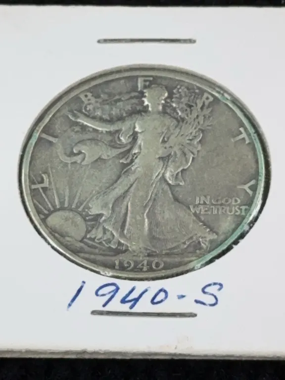 1940 Walking Liberty Silver Half Dollar, San Francisco Mint