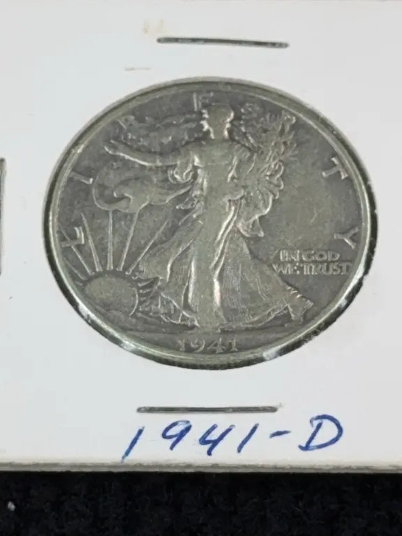 1941 Walking Liberty Silver Half Dollar, Denver Mint