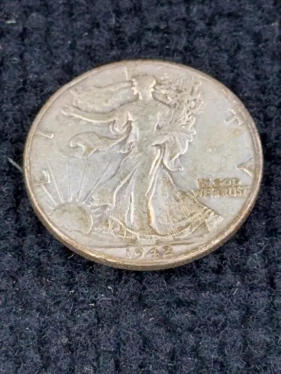 1942 Walking Liberty Silver Half Dollar, Philadelphia Mint