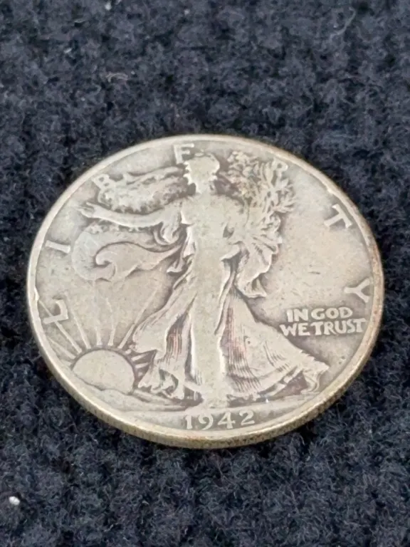 1942 Walking Liberty Silver Half Dollar, Philadelphia Mint
