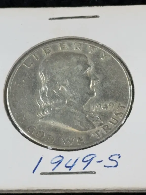 1949 Franklin Half Dollar Silver Coin, San Francisco Mint